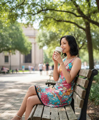 Inia V-neck Sleeveless Reversible Dress