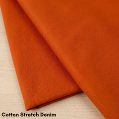 Inia Color Block Series Denim Stretch Mini Skirt