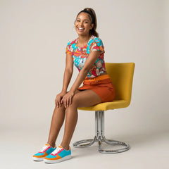 Inia Color Block Low Top Sneakers