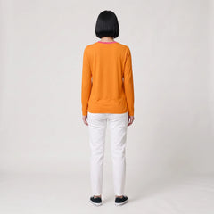 Inia Solid Orange Long Sleeve Tee