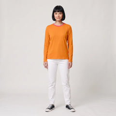 Inia Solid Orange Long Sleeve Tee