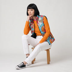 Inia Solid Orange Long Sleeve Tee