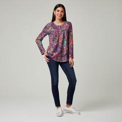 Juhla Long Sleeve Relaxed Flare Top