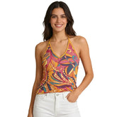 Kuna Halter V-neck Cami Top