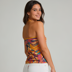 クナ ホルターネック Vネック キャミソール トップ