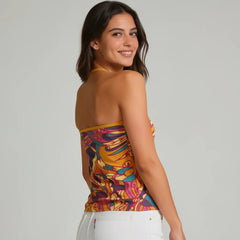 クナ ホルターネック Vネック キャミソール トップ