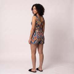Kuri Shaping Sleepwear Duo – Adjustable Tie-Shoulder Top & Shorts