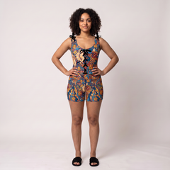 Kuri Shaping Sleepwear Duo – Adjustable Tie-Shoulder Top & Shorts