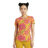 Vibrant Limoncella Floral Print T-Shirt | Premium Women's Retro Tee | Blissfully Brand