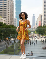 Mandra Scoop Neck Skater Dress