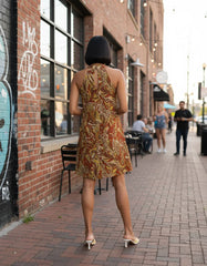 Miarna Halter Flare Dress