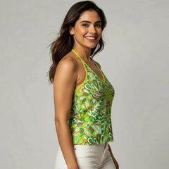 Midori Halter V-neck Cami Top