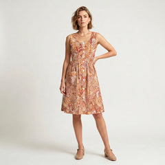 Mikani Sleeveless Pocket Babydoll Dress