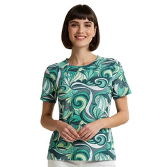 Mima Fitted Crew Neck Tee