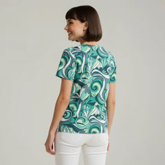 Mima Fitted Crew Neck Tee