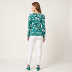 Mima Ribbed Long Sleeve Henley Top