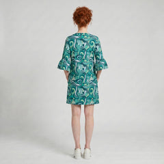 Mima 3/4 Bell Sleeve Loose Mini Dress