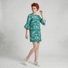 Mima 3/4 Bell Sleeve Loose Mini Dress
