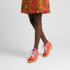 Mina Color Block Wedge Espadrilles