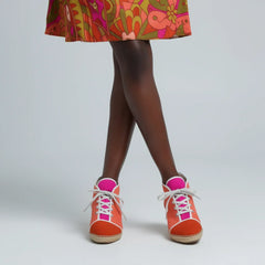 Mina Color Block Wedge Espadrilles