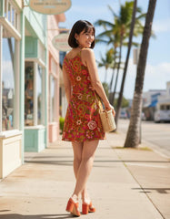 Mina Fit and Flare Performance Knit Mini Dress