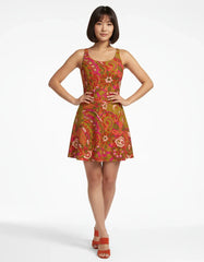 Mina Fit and Flare Performance Knit Mini Dress