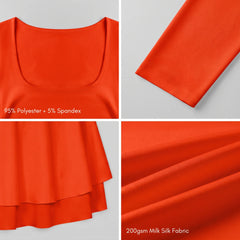 Mina Square Neck Mini Swing Dress
