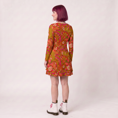 Mina Square Neck Mini Swing Dress