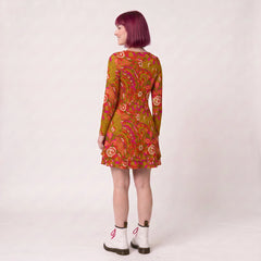 Mina Square Neck Mini Swing Dress