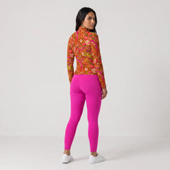 Mina Full-Zip Long Sleeve Top