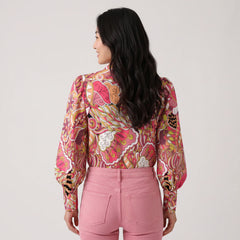 Nami Button Down Puff Sleeve Blouse
