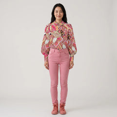 Nami Button Down Puff Sleeve Blouse