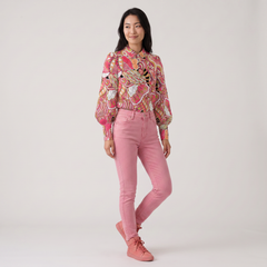 Nami Button Down Puff Sleeve Blouse