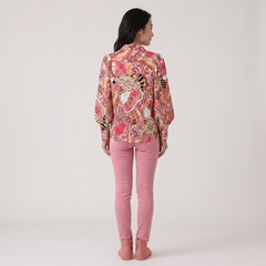 Nami Button Down Puff Sleeve Blouse