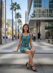 ネラ ノースリーブ ボディコンドレス