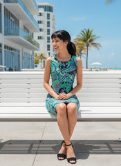 ネラ ノースリーブ シースドレス