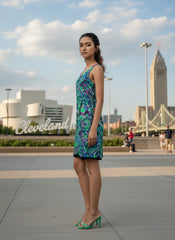 Nela V-neck Sleeveless Reversible Dress