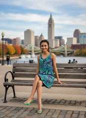 Nela V-neck Sleeveless Reversible Dress