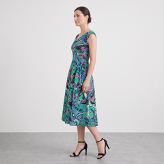 Nela Fit-and-Flare Midi Dress