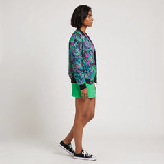 Nela Flexe Denim Bomber Jacket