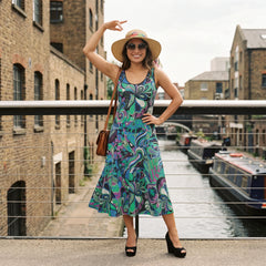 Nela Midi Crepe Tank Dress