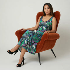 Nela Midi Crepe Tank Dress