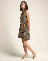 Ondas Halter Dress