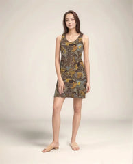 Ondas Rib Knit V Neck Tank Dress