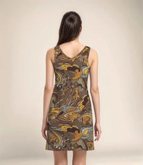 Ondas Rib Knit V Neck Tank Dress