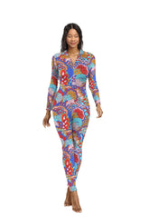 Opula Fitted Long Sleeve Collared Jumpsuit