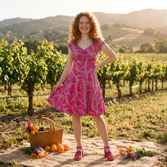 Palai Ruched Sweetheart Flare Dress