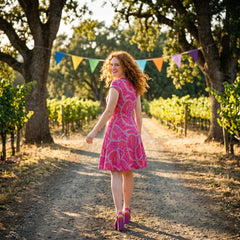 Palai Ruched Sweetheart Flare Dress