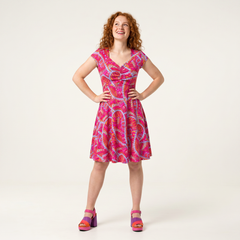 Palai Ruched Sweetheart Flare Dress