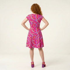 Palai Ruched Sweetheart Flare Dress